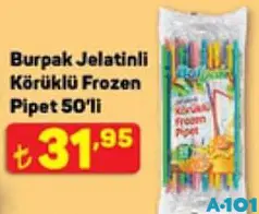 BURPAK JELATİNLİ KÖRÜKLÜ FROZEN PİPET 50'Lİ BURPAK JELATİNLİ KÖRÜKLÜ FROZEN PİPET 50'Lİ